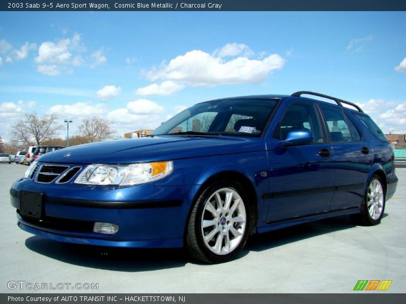 Cosmic Blue Metallic / Charcoal Gray 2003 Saab 9-5 Aero Sport Wagon