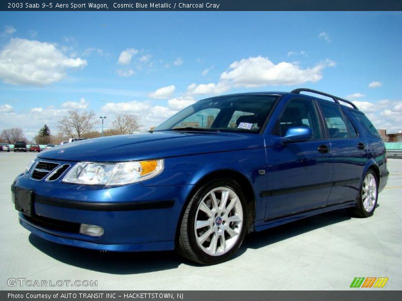 Cosmic Blue Metallic / Charcoal Gray 2003 Saab 9-5 Aero Sport Wagon