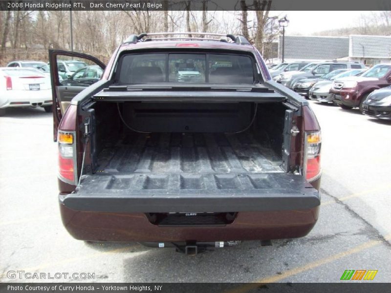 Dark Cherry Pearl / Beige 2008 Honda Ridgeline RTL