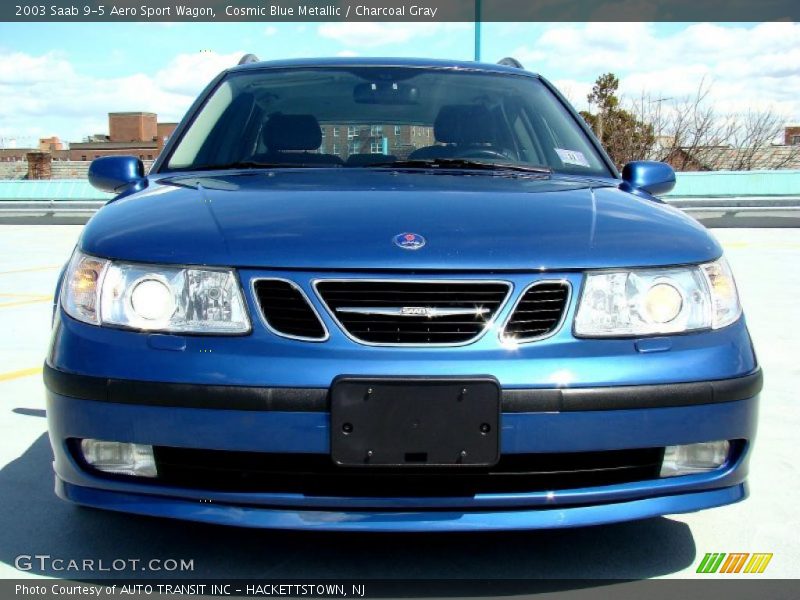 Cosmic Blue Metallic / Charcoal Gray 2003 Saab 9-5 Aero Sport Wagon