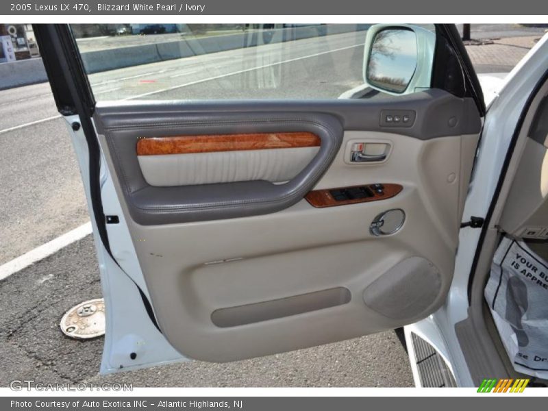 Blizzard White Pearl / Ivory 2005 Lexus LX 470