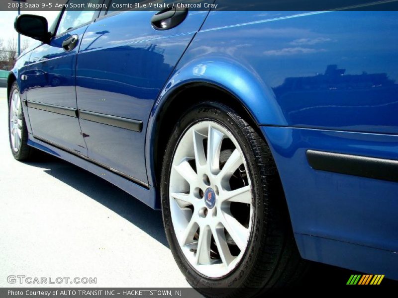 Cosmic Blue Metallic / Charcoal Gray 2003 Saab 9-5 Aero Sport Wagon