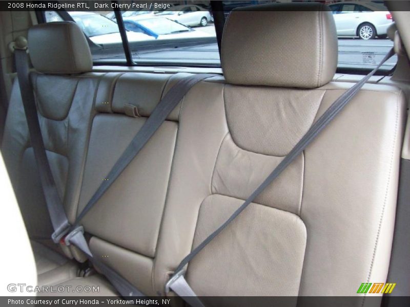 Dark Cherry Pearl / Beige 2008 Honda Ridgeline RTL