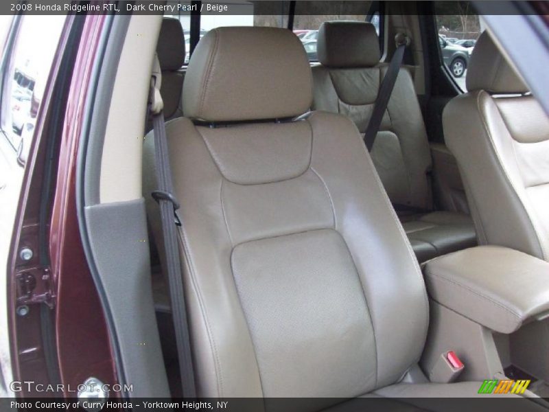 Dark Cherry Pearl / Beige 2008 Honda Ridgeline RTL