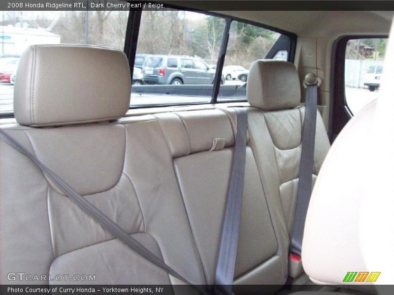 Dark Cherry Pearl / Beige 2008 Honda Ridgeline RTL