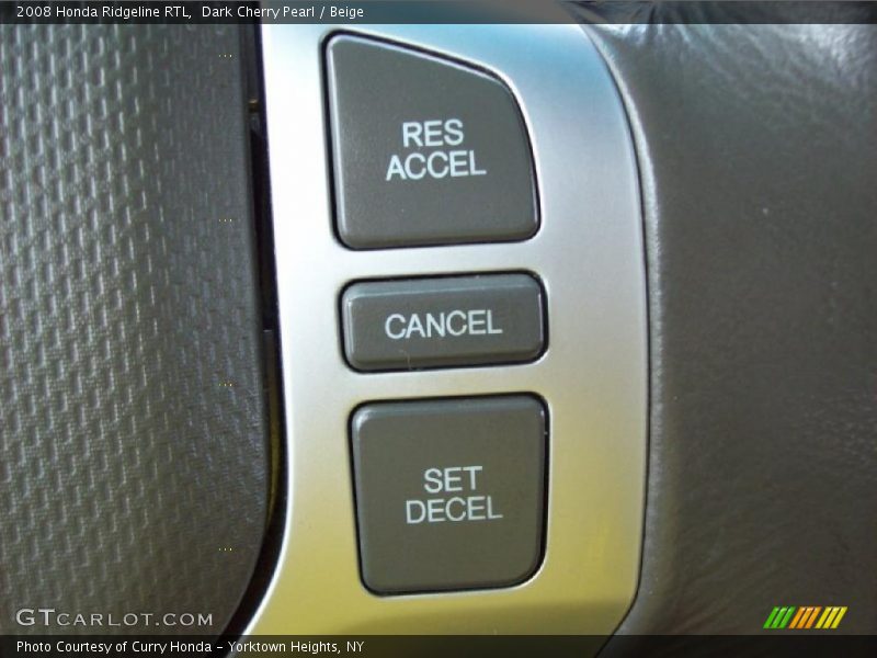 Dark Cherry Pearl / Beige 2008 Honda Ridgeline RTL