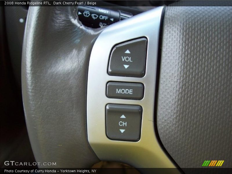Dark Cherry Pearl / Beige 2008 Honda Ridgeline RTL