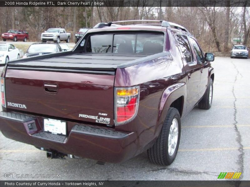 Dark Cherry Pearl / Beige 2008 Honda Ridgeline RTL