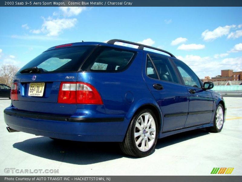 Cosmic Blue Metallic / Charcoal Gray 2003 Saab 9-5 Aero Sport Wagon