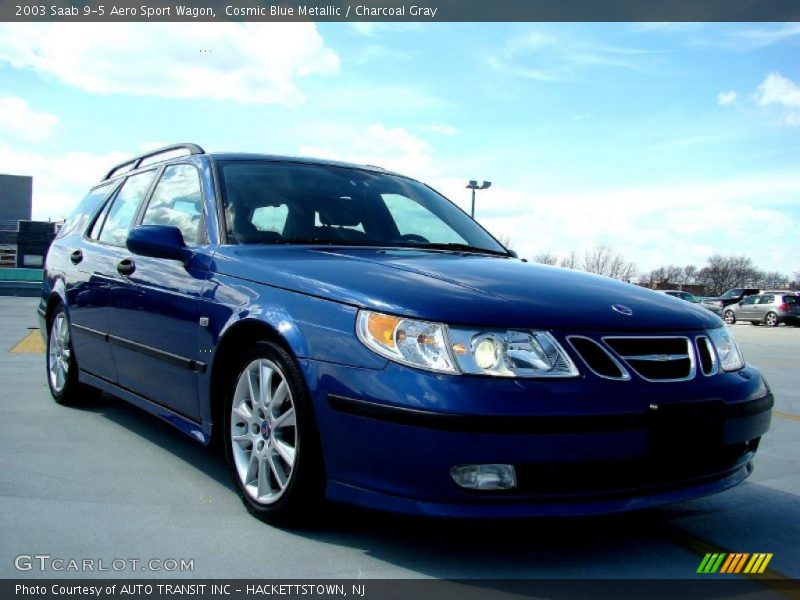 Cosmic Blue Metallic / Charcoal Gray 2003 Saab 9-5 Aero Sport Wagon