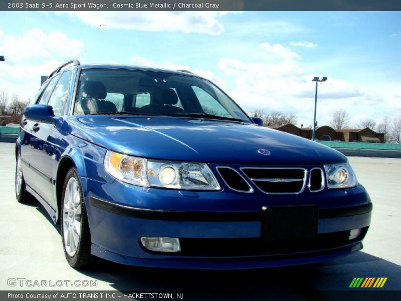 Cosmic Blue Metallic / Charcoal Gray 2003 Saab 9-5 Aero Sport Wagon