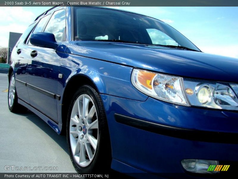 Cosmic Blue Metallic / Charcoal Gray 2003 Saab 9-5 Aero Sport Wagon