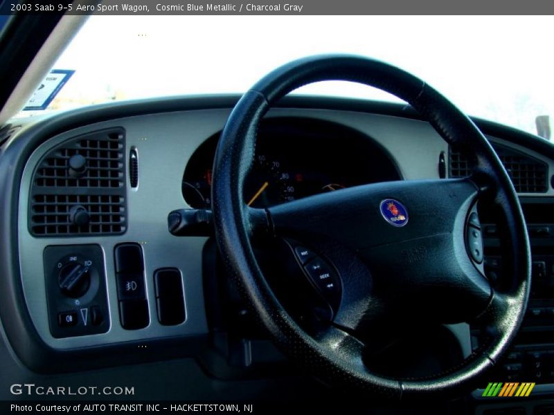 Cosmic Blue Metallic / Charcoal Gray 2003 Saab 9-5 Aero Sport Wagon