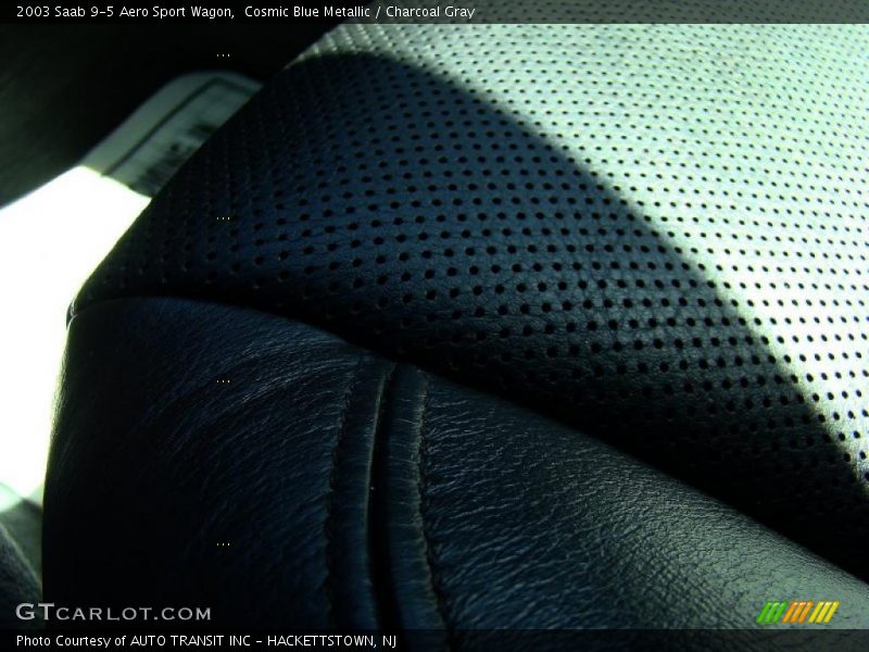 Cosmic Blue Metallic / Charcoal Gray 2003 Saab 9-5 Aero Sport Wagon