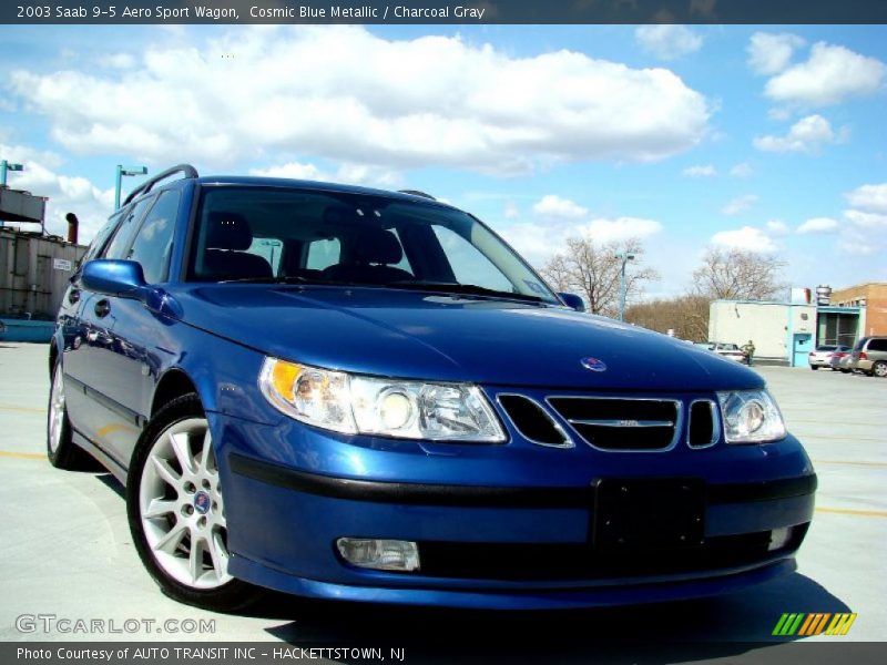 Cosmic Blue Metallic / Charcoal Gray 2003 Saab 9-5 Aero Sport Wagon