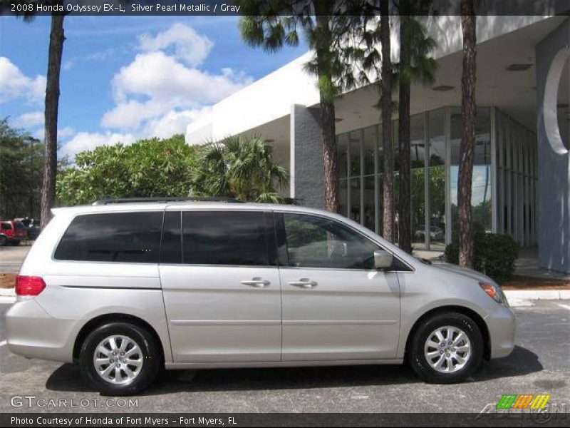 Silver Pearl Metallic / Gray 2008 Honda Odyssey EX-L