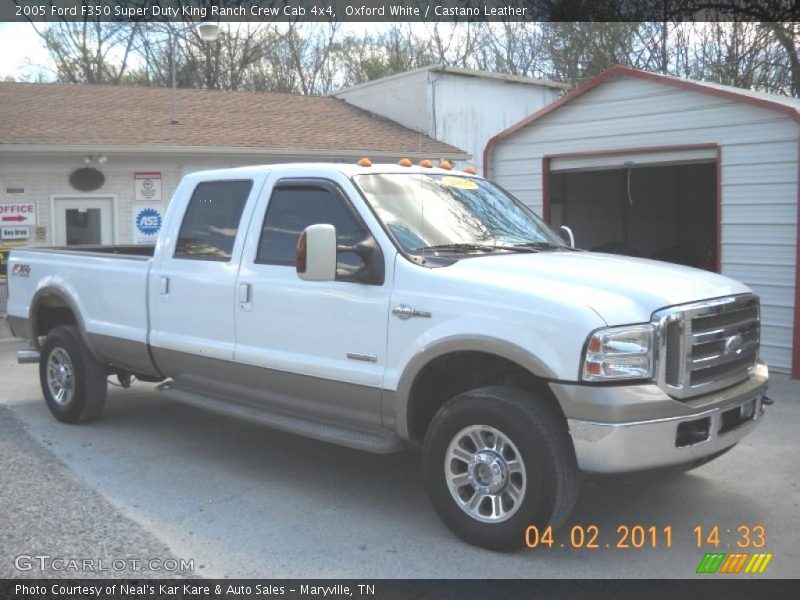 Oxford White / Castano Leather 2005 Ford F350 Super Duty King Ranch Crew Cab 4x4