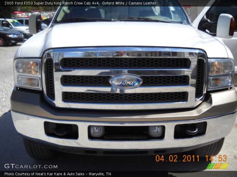 Oxford White / Castano Leather 2005 Ford F350 Super Duty King Ranch Crew Cab 4x4