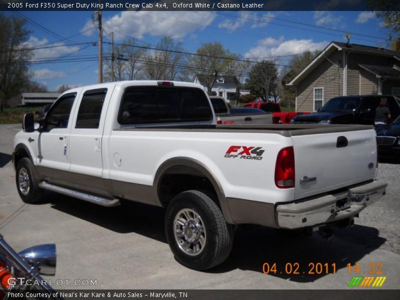 Oxford White / Castano Leather 2005 Ford F350 Super Duty King Ranch Crew Cab 4x4