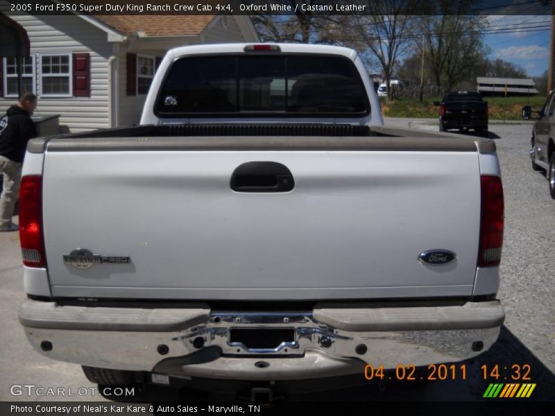 Oxford White / Castano Leather 2005 Ford F350 Super Duty King Ranch Crew Cab 4x4