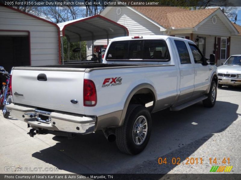 Oxford White / Castano Leather 2005 Ford F350 Super Duty King Ranch Crew Cab 4x4