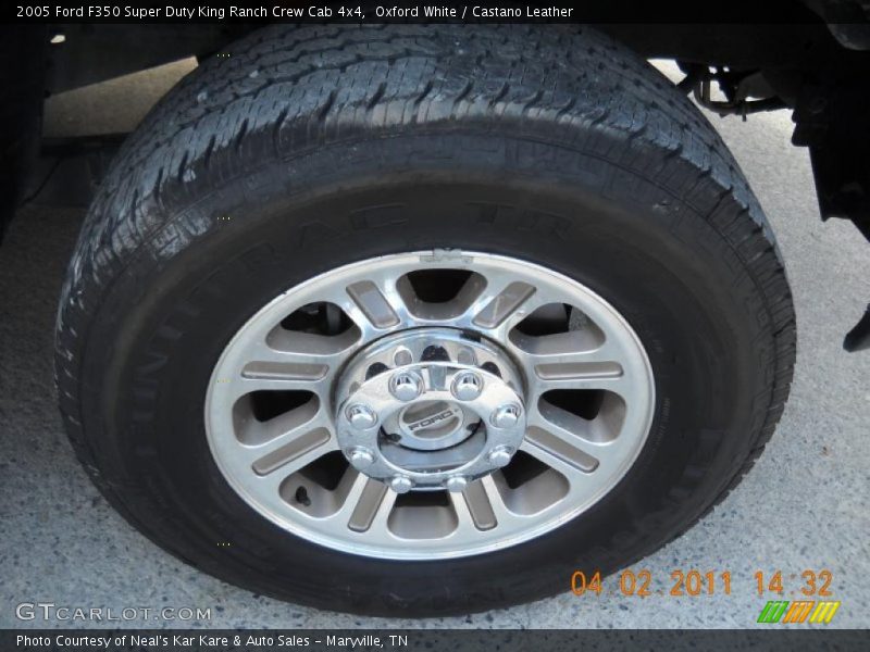 Oxford White / Castano Leather 2005 Ford F350 Super Duty King Ranch Crew Cab 4x4
