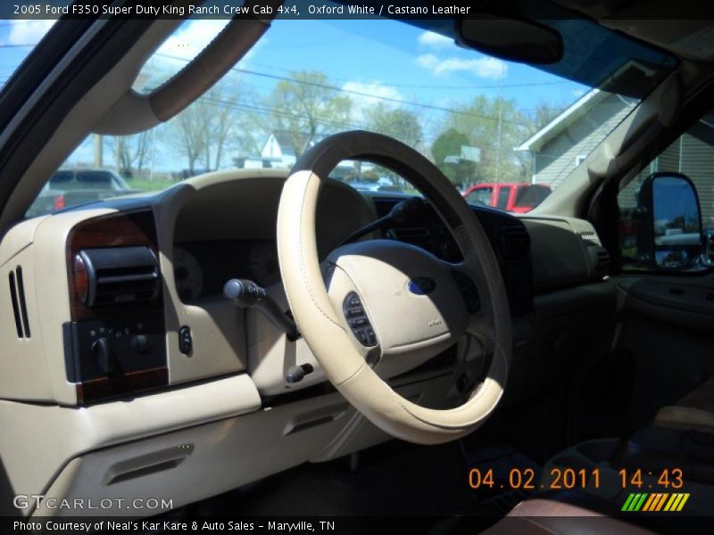 Oxford White / Castano Leather 2005 Ford F350 Super Duty King Ranch Crew Cab 4x4