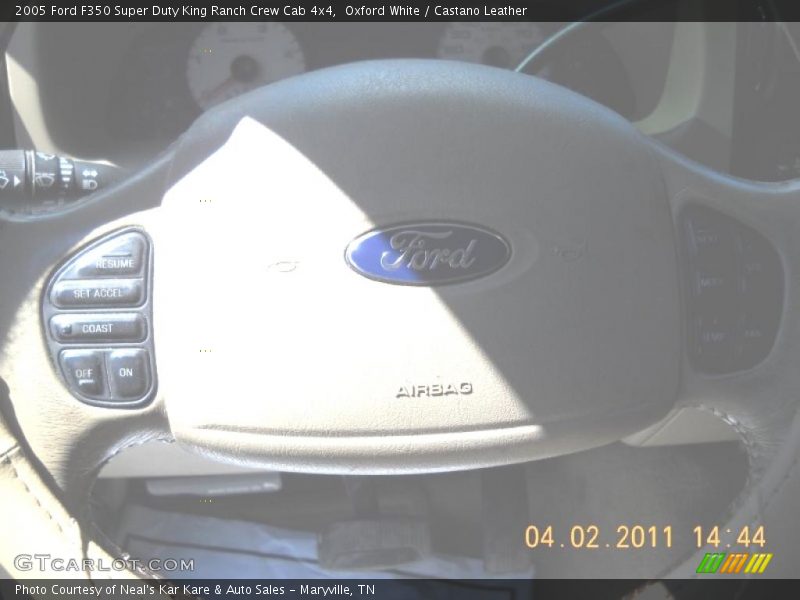 Oxford White / Castano Leather 2005 Ford F350 Super Duty King Ranch Crew Cab 4x4