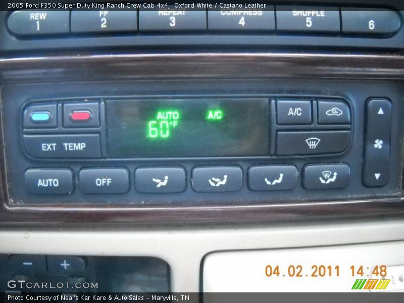 Oxford White / Castano Leather 2005 Ford F350 Super Duty King Ranch Crew Cab 4x4
