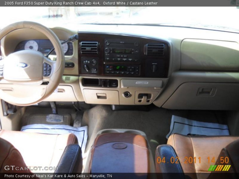 Oxford White / Castano Leather 2005 Ford F350 Super Duty King Ranch Crew Cab 4x4