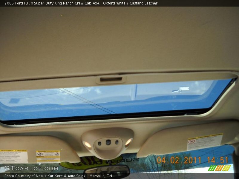 Oxford White / Castano Leather 2005 Ford F350 Super Duty King Ranch Crew Cab 4x4
