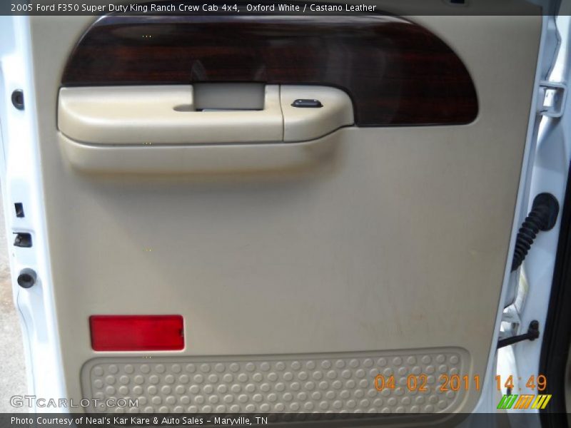 Oxford White / Castano Leather 2005 Ford F350 Super Duty King Ranch Crew Cab 4x4