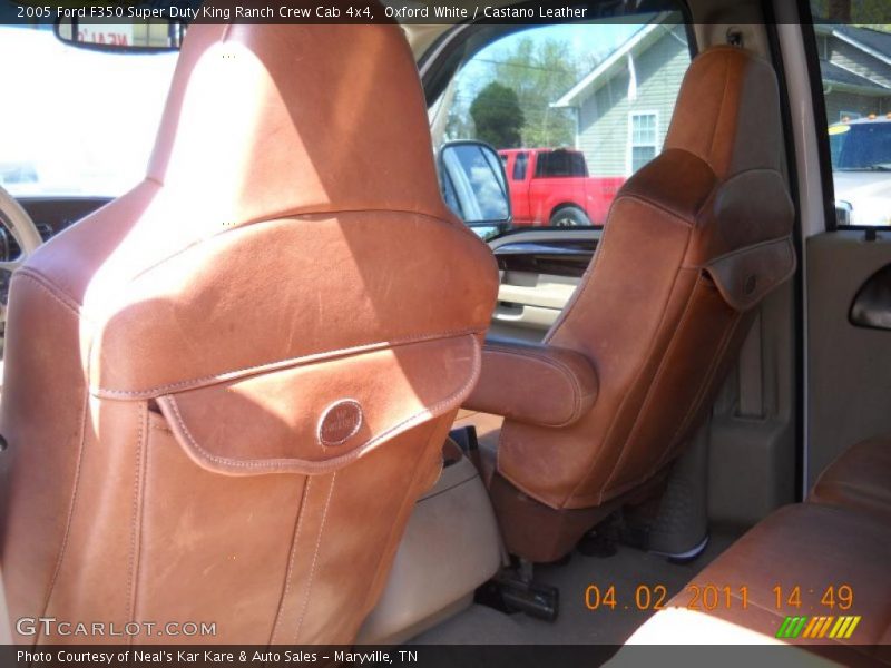 Oxford White / Castano Leather 2005 Ford F350 Super Duty King Ranch Crew Cab 4x4