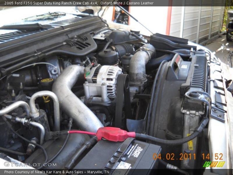 Oxford White / Castano Leather 2005 Ford F350 Super Duty King Ranch Crew Cab 4x4
