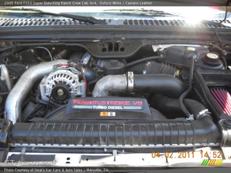 Oxford White / Castano Leather 2005 Ford F350 Super Duty King Ranch Crew Cab 4x4