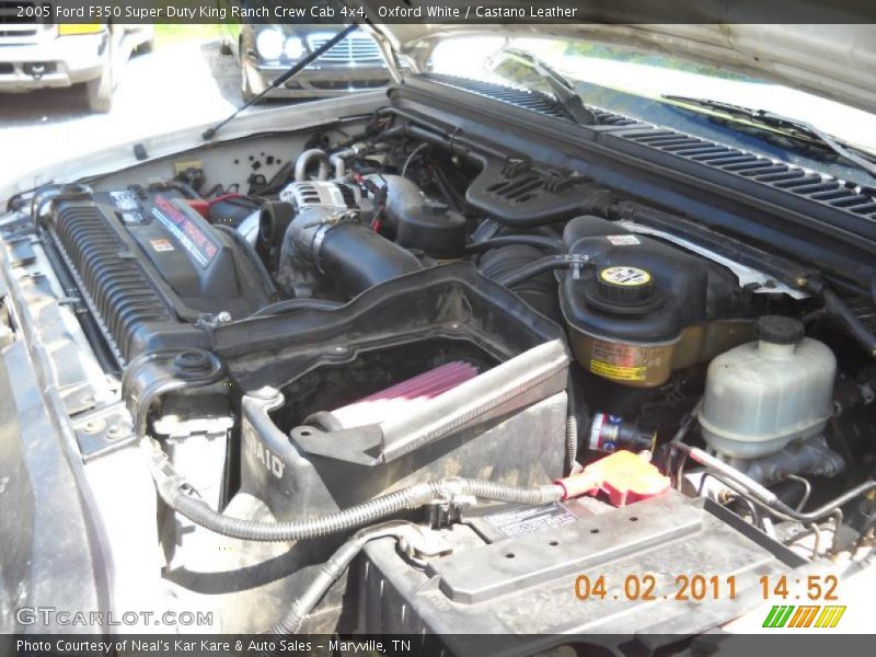 Oxford White / Castano Leather 2005 Ford F350 Super Duty King Ranch Crew Cab 4x4
