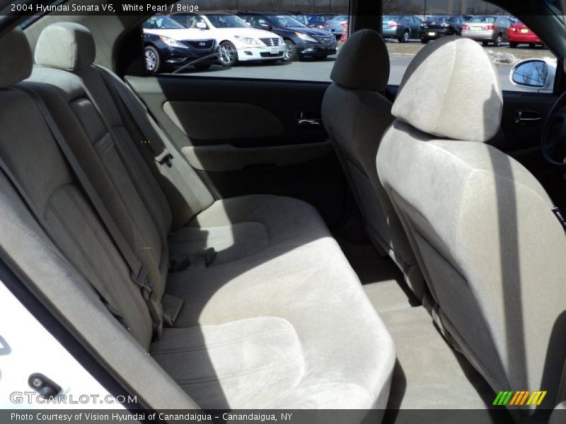 White Pearl / Beige 2004 Hyundai Sonata V6