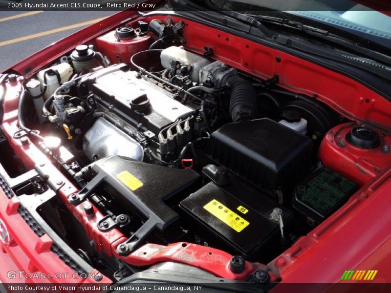  2005 Accent GLS Coupe Engine - 1.6 Liter DOHC 16 Valve 4 Cylinder