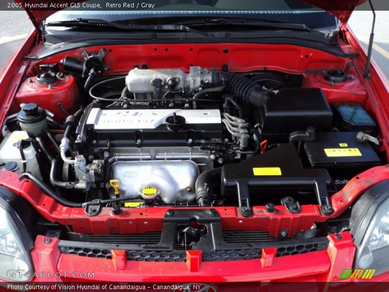  2005 Accent GLS Coupe Engine - 1.6 Liter DOHC 16 Valve 4 Cylinder