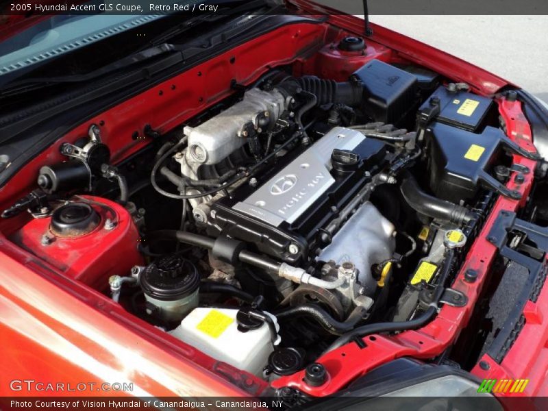  2005 Accent GLS Coupe Engine - 1.6 Liter DOHC 16 Valve 4 Cylinder