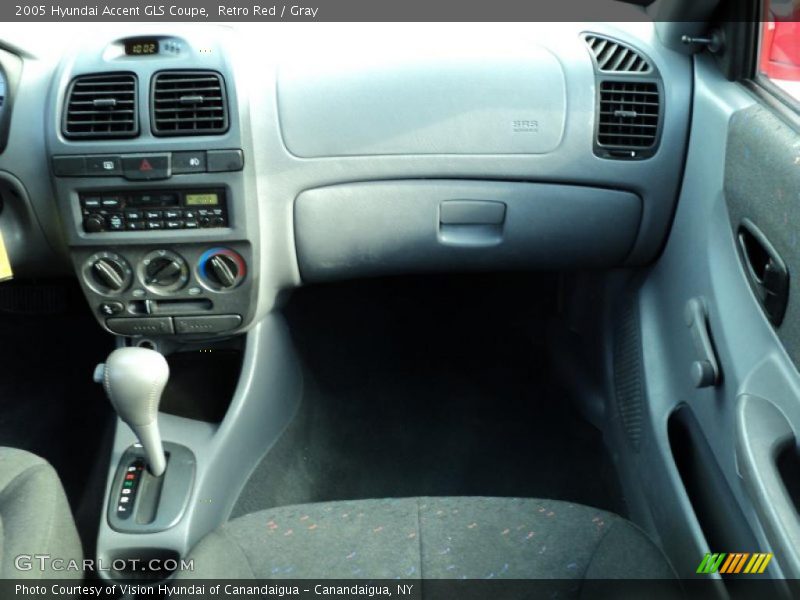 Retro Red / Gray 2005 Hyundai Accent GLS Coupe