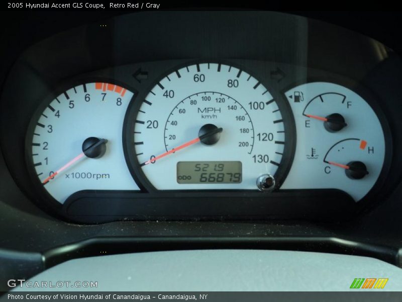  2005 Accent GLS Coupe GLS Coupe Gauges