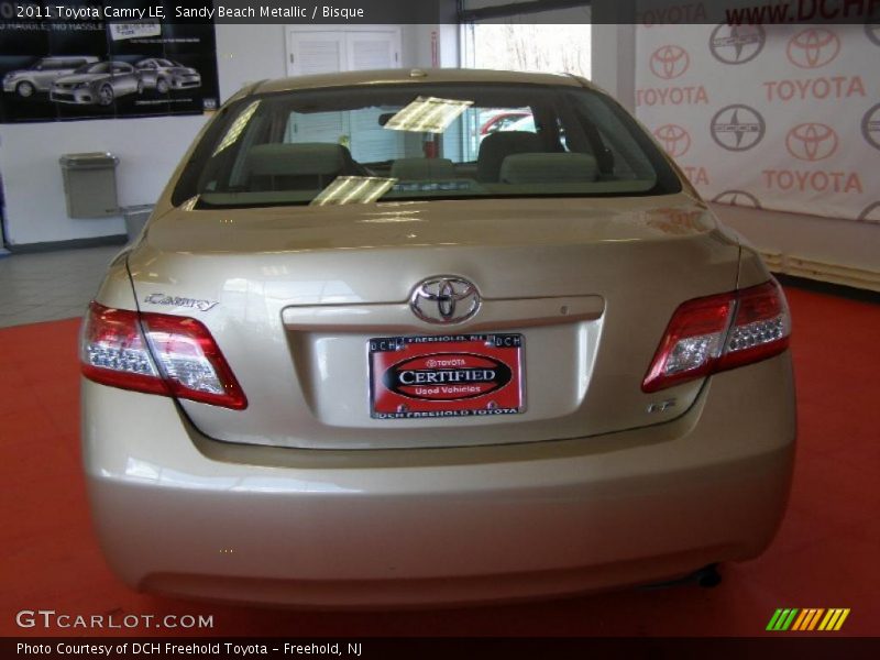 Sandy Beach Metallic / Bisque 2011 Toyota Camry LE