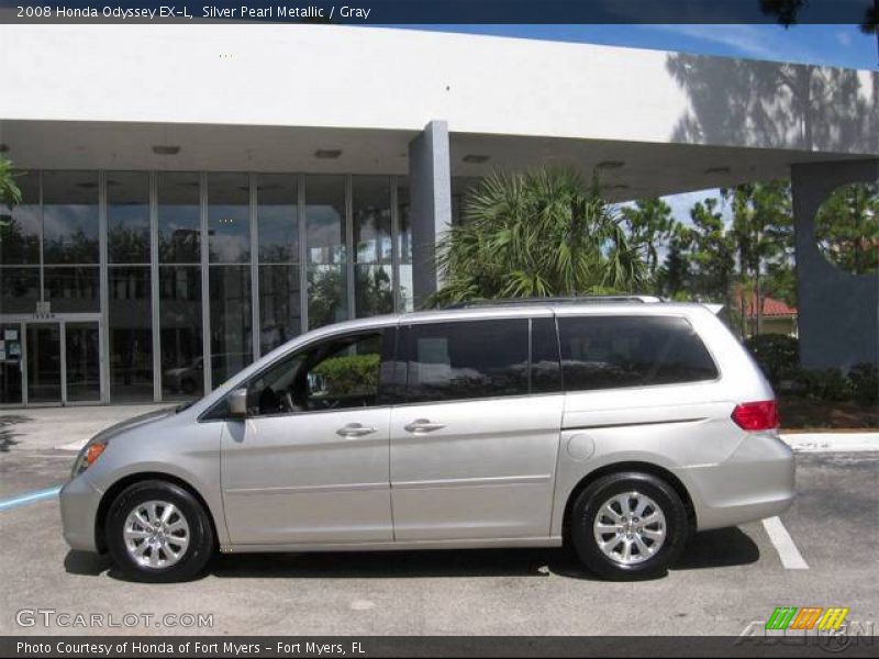 Silver Pearl Metallic / Gray 2008 Honda Odyssey EX-L