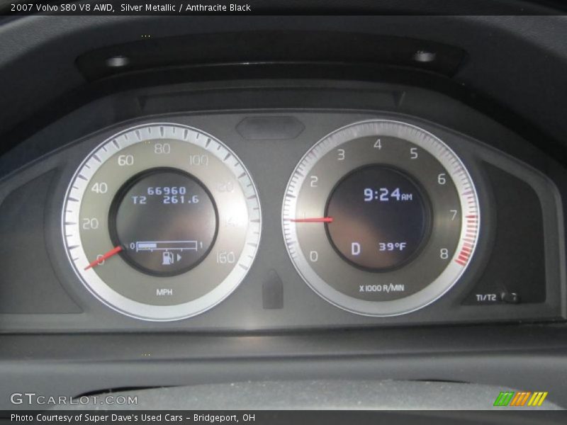 Silver Metallic / Anthracite Black 2007 Volvo S80 V8 AWD