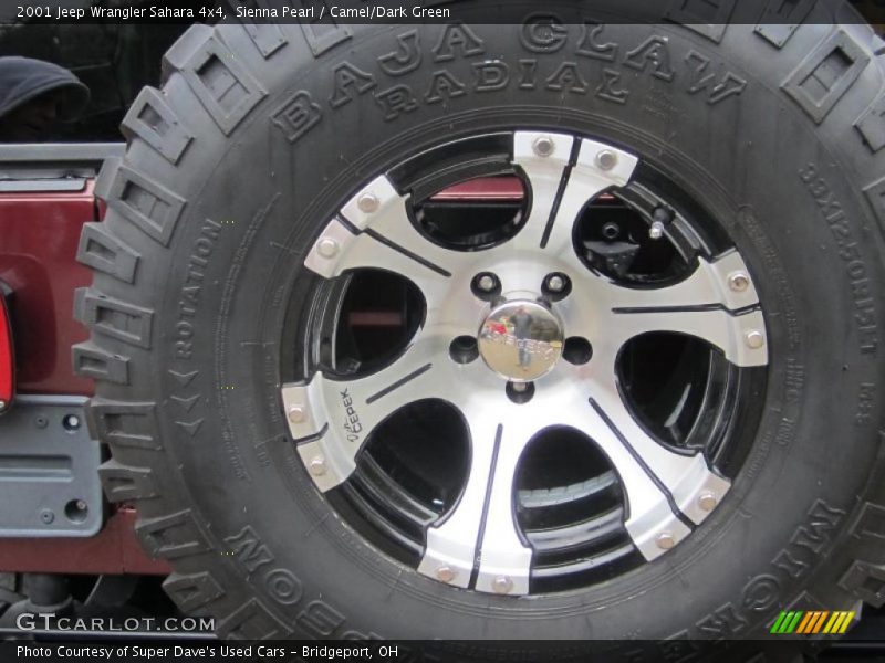 Custom Wheels of 2001 Wrangler Sahara 4x4