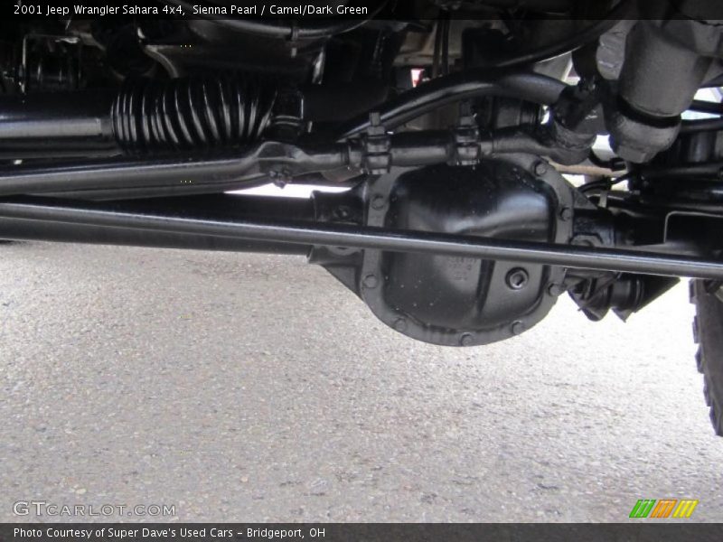 Sienna Pearl / Camel/Dark Green 2001 Jeep Wrangler Sahara 4x4