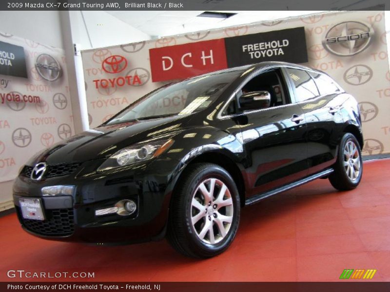 Brilliant Black / Black 2009 Mazda CX-7 Grand Touring AWD