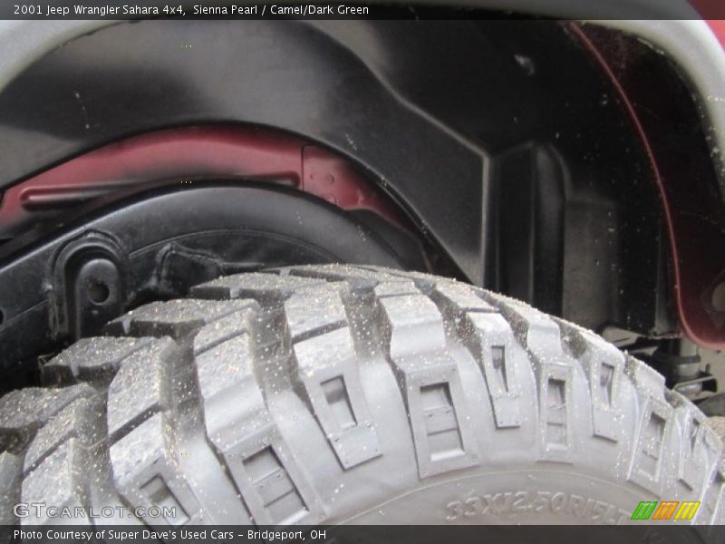 Sienna Pearl / Camel/Dark Green 2001 Jeep Wrangler Sahara 4x4