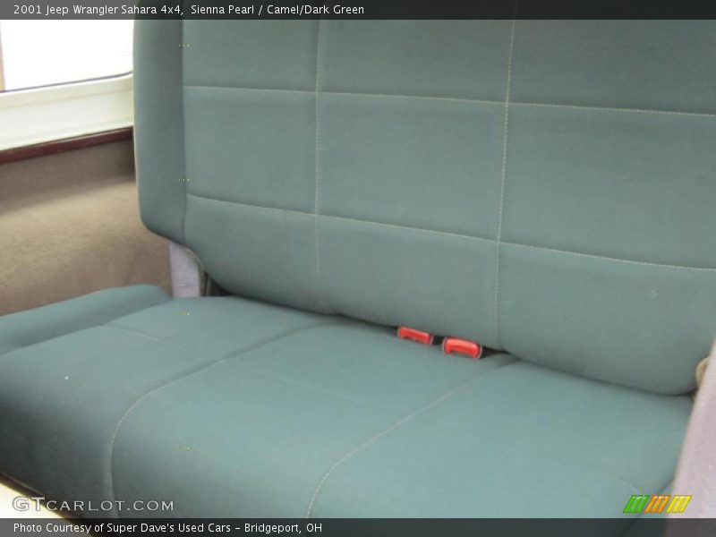 Sienna Pearl / Camel/Dark Green 2001 Jeep Wrangler Sahara 4x4